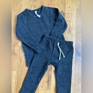 NWOT Childhoods Clothing Waffle Knit Set in ONYX